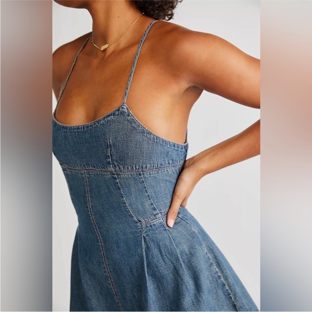 Free people Denim romper